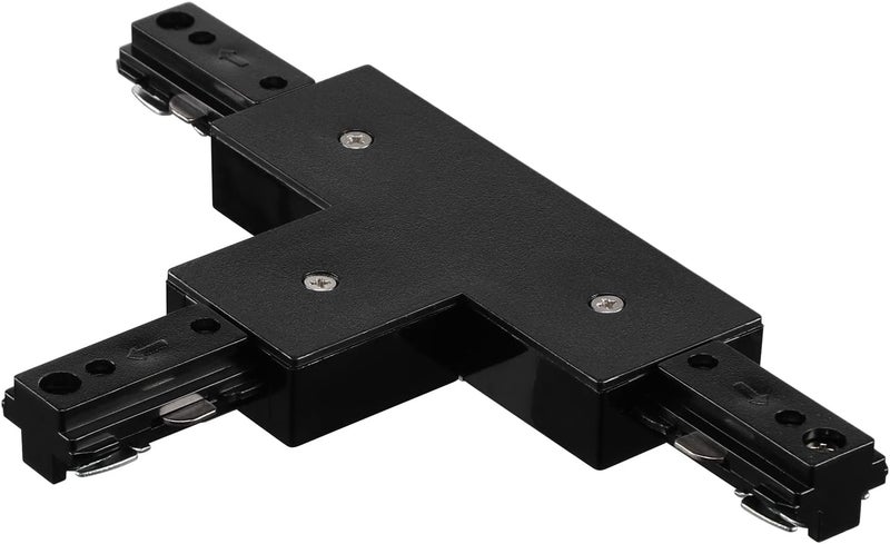 LEONLITE H Track T Connector, H Type Single Circuit 3-Wire-1 Track Lighting Kit, UL Listed, Flame Retardant Material, Black - Image 1